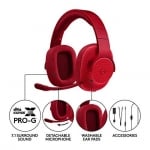 Logitech G433 Red 7.1 DTS Surround Sound Геймърски слушалки с микрофон