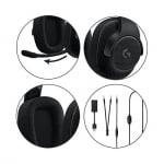 Logitech G433 Black 7.1 DTS Surround Sound Геймърски слушалки с микрофон