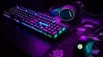 SteelSeries Apex M750 RGB Геймърска механична клавиатура със SteelSeries QX2 суичове