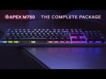 SteelSeries Apex M750 RGB Геймърска механична клавиатура със SteelSeries QX2 суичове