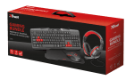 Trust Ziva 4-in-1 Gaming Bundle Геймърски комплект от клавиатура, мишка, слушалки и пад за мишка