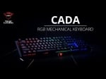 Trust GXT 890 CADA RGB Геймърска механична клавиатура с Outemu Red суичове