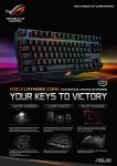 ASUS ROG Claymore Core RGB Геймърска механична клавиатура с Cherry MX Brown суичове