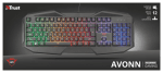 Trust GXT 830-RW Avonn Геймърска клавиатура с подсветка