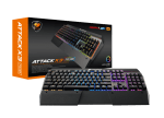 Cougar Attack X3 RGB Speedy Геймърска механична клавиатура Cherry MX Silver Speed суичове