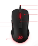 ASUS Cerberus Fortus RGB Геймърска оптична мишка с подсветка