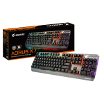 Gigabyte AORUS K7 RGB Геймърска механична клавиатура с Cherry MX Red суичове