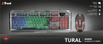 Trust GXT 845 Tural Gaming Combo Геймърски комплект мишка и клавиатура
