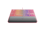 Razer BlackWidow Tournament Edition Chroma V2 Quartz Edition Геймърска механична клавиатура със зелени Razer суичове