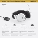 SteelSeries Arctis 7 White 2019 7.1 Surround  Безжични Геймърски слушалки с микрофон