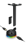 COUGAR Bunker S RGB Стойка за слушалки с USB хъб