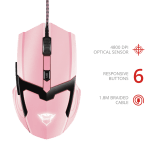 Trust GXT 101P Gav Pink Геймърска оптична мишка