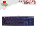 Cooler Master SK650 Геймърска механична клавиатура с Cherry MX Low Profile Red суичове