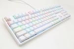 Ducky One White RGB Геймърска механична клавиатура с Cherry MX Speed Silver суичове