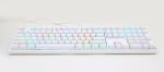 Ducky One White RGB Геймърска механична клавиатура с Cherry MX Speed Silver суичове