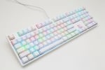 Ducky One White RGB Геймърска механична клавиатура с Cherry MX Speed Silver суичове