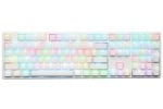 Ducky One White RGB Геймърска механична клавиатура с Cherry MX Speed Silver суичове