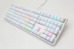 Ducky One White RGB Геймърска механична клавиатура с Cherry MX Speed Silver суичове