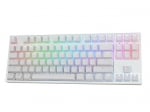 Ducky One White TKL RGB Геймърска механична клавиатура с Cherry MX Speed Silver суичове