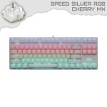 Ducky One White TKL RGB Геймърска механична клавиатура с Cherry MX Speed Silver суичове