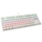 Ducky One White TKL RGB Геймърска механична клавиатура с Cherry MX Speed Silver суичове