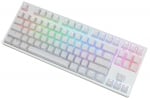 Ducky One White TKL RGB Геймърска механична клавиатура с Cherry MX Speed Silver суичове