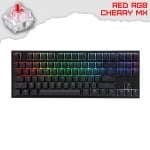 Ducky One 2 TKL RGB Геймърска механична клавиатура с Cherry MX Red суичове