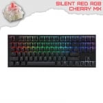 Ducky One 2 TKL RGB Геймърска механична клавиатура с Cherry MX Silent Red суичове