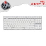 Ducky One 2 White TKL Геймърска механична клавиатура с Cherry MX Red суичове