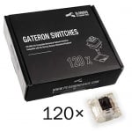 Glorious Gateron Black 120 броя Комплект геймърски механични суичове за клавиатура