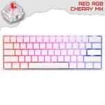 Ducky One 2 Mini Pure White v2 RGB Геймърска механична клавиатура с Cherry MX Red суичове