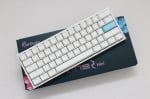 Ducky One 2 Mini Pure White v2 RGB Геймърска механична клавиатура с Cherry MX Brown суичове