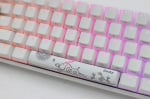 Ducky One 2 Mini Pure White v2 RGB Геймърска механична клавиатура с Cherry MX Brown суичове