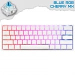 Ducky One 2 Mini Pure White v2 RGB Геймърска механична клавиатура с Cherry MX Blue суичове