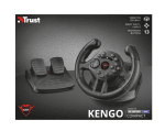 Trust GXT 570 Kengo Геймърски волан с педали за PC и PS3