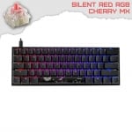 Ducky One 2 Mecha Mini v2 RGB Геймърска механична клавиатура с Cherry MX Silent Red суичове