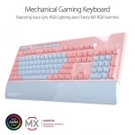 ASUS ROG Strix Flare PNK LTD RGB Геймърска механична клавиатура с Cherry MX Red суиочове