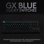 Logitech G Pro Геймърска механична клавиатура с GX Blue Clicky суичове