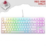 Xtrfy K4 TKL RGB White Геймърска механична клавиатура с Kailh Red суичове