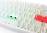 Ducky One 2 SF White RGB Геймърска механична клавиатура с Cherry MX Red суичове