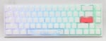 Ducky One 2 SF White RGB Геймърска механична клавиатура с Cherry MX Red суичове