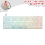 Ducky One 2 SF White RGB Геймърска механична клавиатура с Cherry MX Silent Red суичове