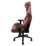 Thermaltake X Fit Real Leather Brown Ергономичен геймърски стол с естествена кожа