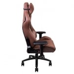 Thermaltake X Fit Real Leather Brown Ергономичен геймърски стол с естествена кожа