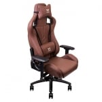 Thermaltake X Fit Real Leather Brown Ергономичен геймърски стол с естествена кожа