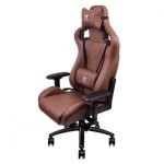 Thermaltake X Fit Real Leather Brown Ергономичен геймърски стол с естествена кожа