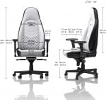 noblechairs ICON White Геймърски стол от изкуствена кожа 100% Vegan