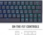 Cooler Master SK621 Bluetooth Геймърска безжична механична клавиатура с Cherry MX Low Profile Red суичове