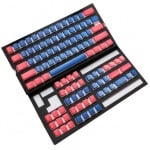 Ducky Pudding Blue & Red 108 Keycap Set PBT Double-Shot Комплект капачки за механични клавиатури