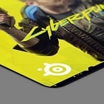 SteelSeries QcK Large Cyberpunk 2077 Edition Геймърски пад за мишка